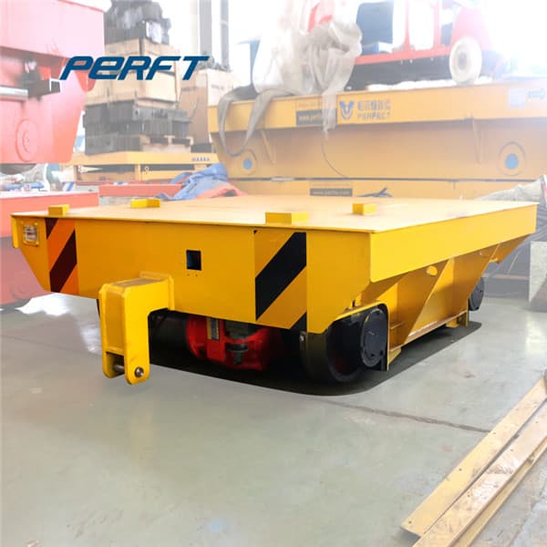 Heat Insulating Electric Flat Cart For Steel Rolls Warehouse